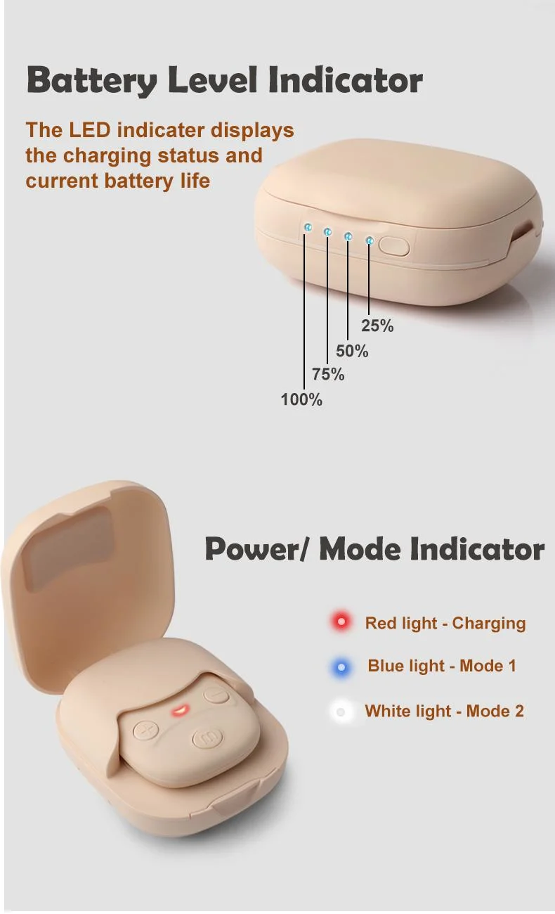 EMS Portable Body Neck Massager Wireless Battery Case Mini Massager