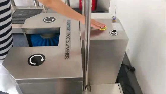 Dispositivo de máquina automática de limpieza y desinfección de botas de zapatos de fábrica