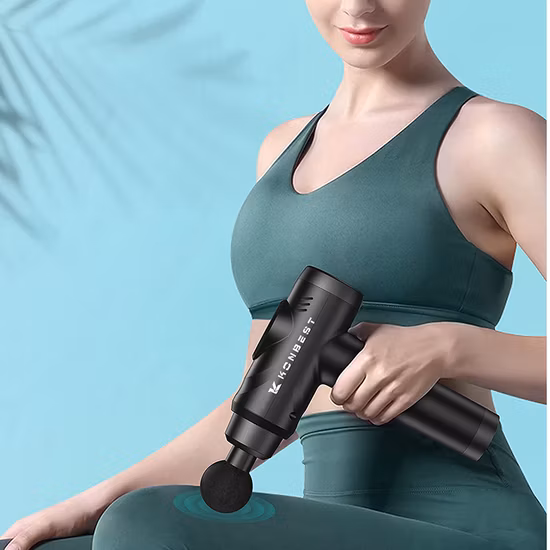 Pistola De Masaje Tejido Profundo Percusión Vibración Relax 6 Velocidades Bajo Sonido Alivio Del Dolor Mini Gimnasio Deporte Potente Fascia Músculo Masaje Pistola Cuerpo Masajeador De Espalda